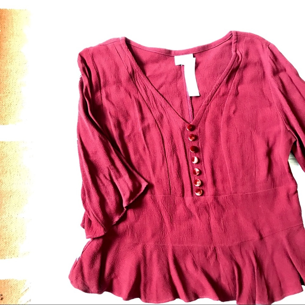 NWT Niche Nilgun Derman peplum top
